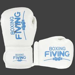 Kids Kick Boxing Gloves - 4OZ & 6OZ for MMA Karate and Muay Thai - white-blue / 4oz - Kids
