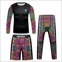 Kids Martial Arts Rash Guard Set - Jiu Jitsu, MMA, Muay Thai - Savage Combat & Fitness