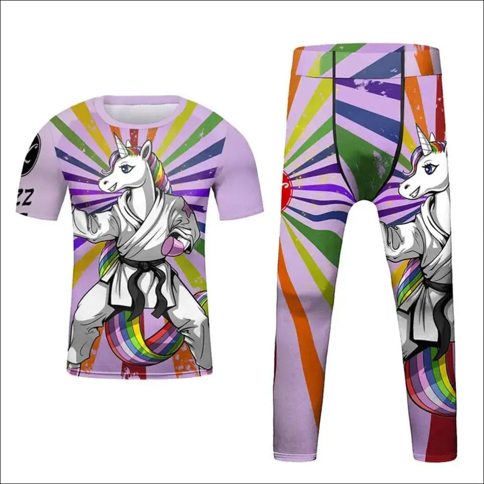Kids Martial Arts Rash Guard Set - Jiu Jitsu, MMA, Muay Thai eprolo