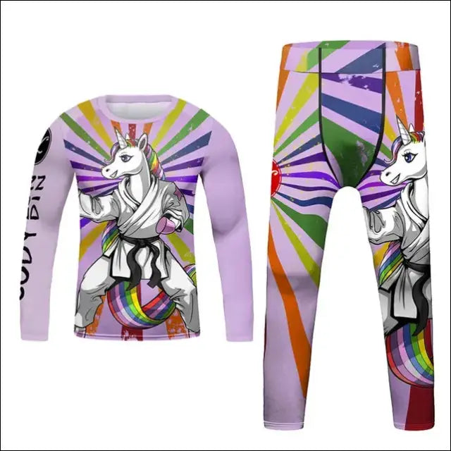Kids Martial Arts Rash Guard Set - Jiu Jitsu, MMA, Muay Thai eprolo
