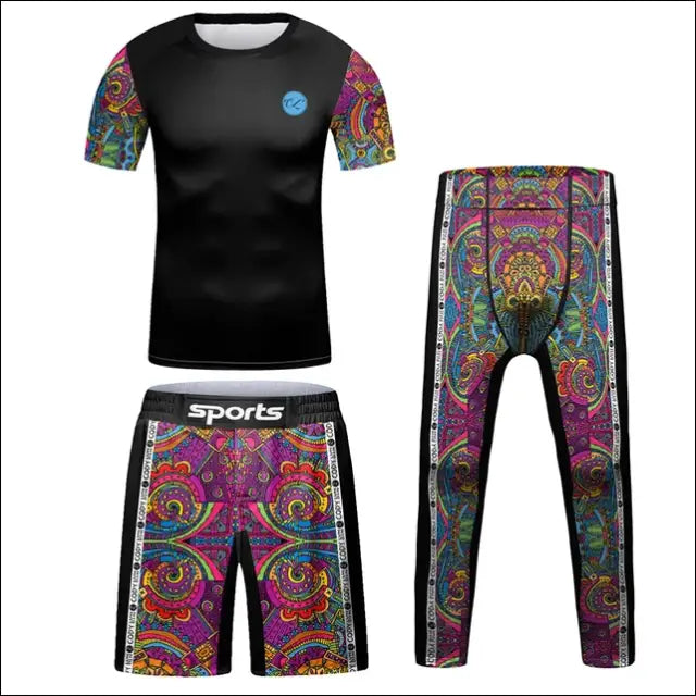 Kids Martial Arts Rash Guard Set - Jiu Jitsu, MMA, Muay Thai - Savage Combat & Fitness