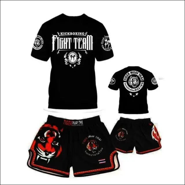 Kids’ MMA Boxing Training Set – Short Sleeve Sportswear - 11T-12T / TZ14775
