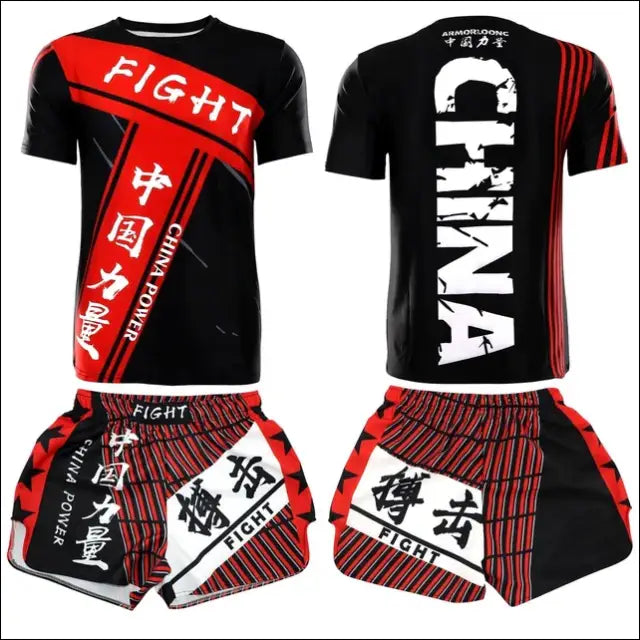 Kids’ MMA Boxing Training Set – Short Sleeve Sportswear - 4XL / TZ14773