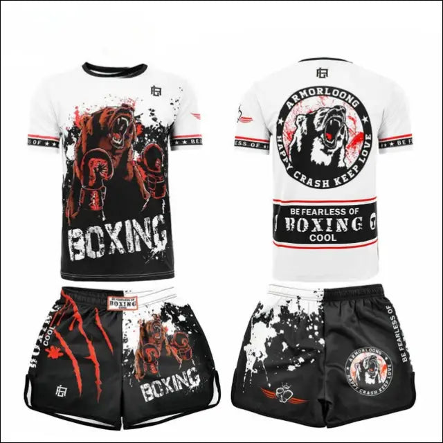 Kids’ MMA Boxing Training Set – Short Sleeve Sportswear - 9T-10T / TZ14793