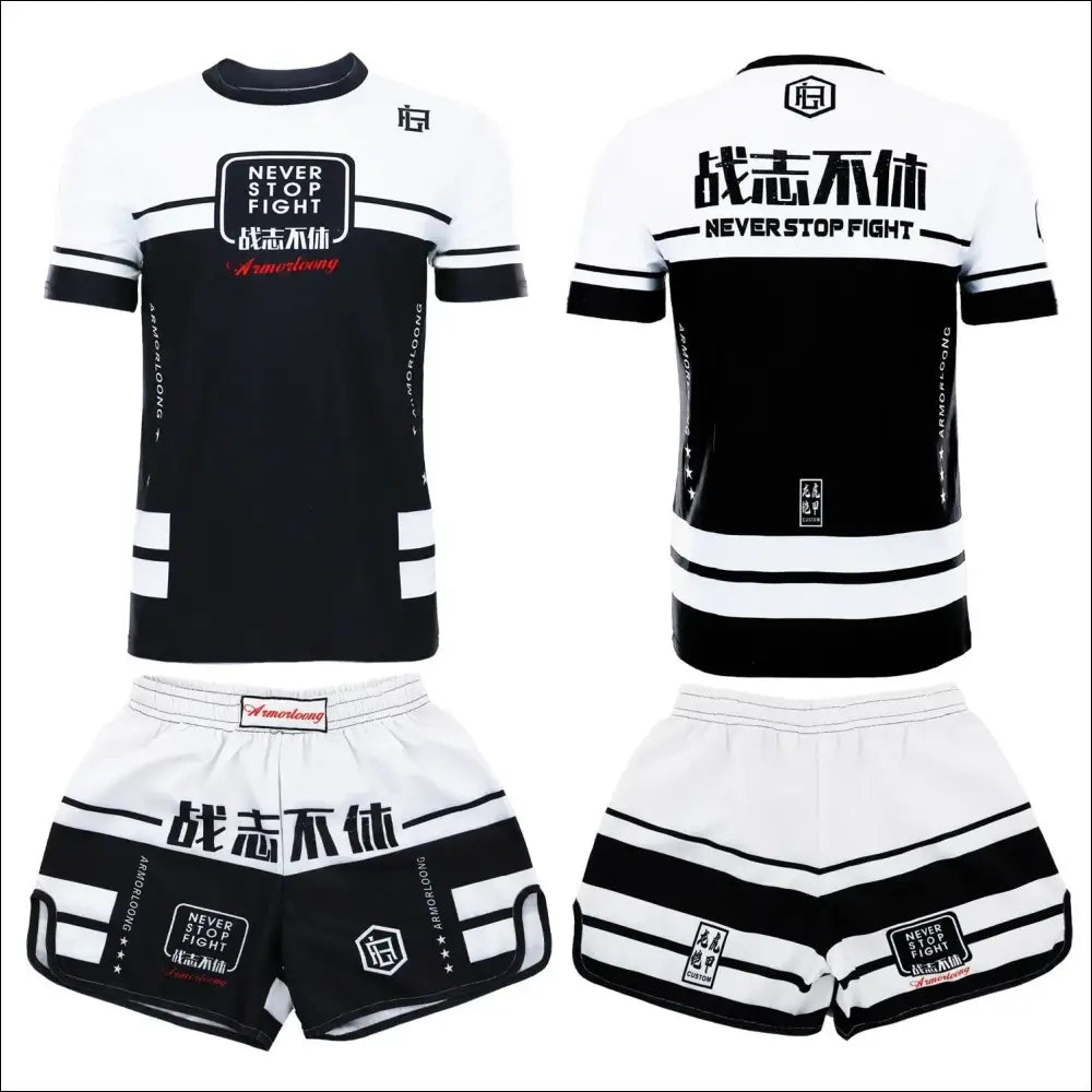 Kids’ MMA Rashguard Set – Compression Training Tracksuit