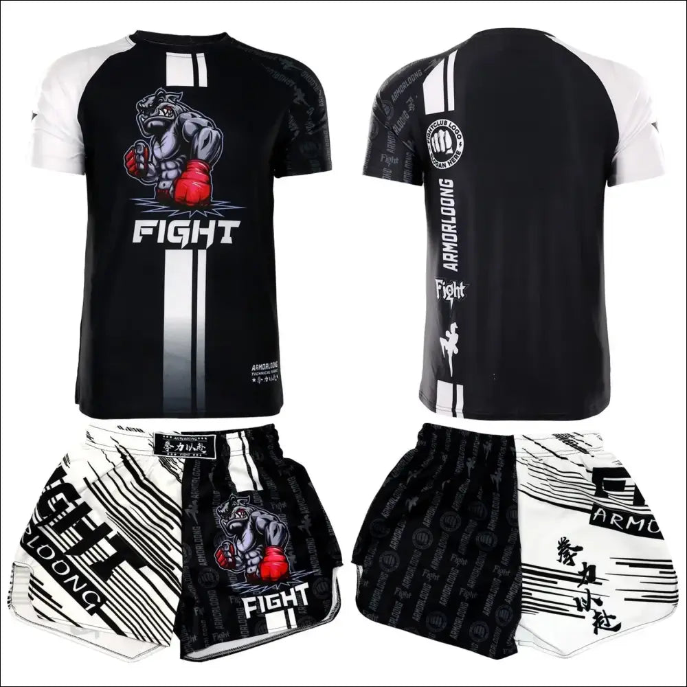 Kids’ MMA Rashguard Set – Compression Training Tracksuit