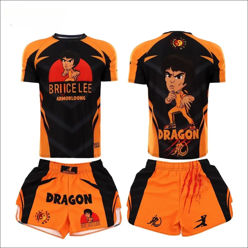 Kids’ MMA Rashguard Set – Compression Training Tracksuit