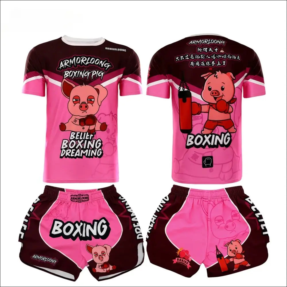 Kids’ MMA Rashguard Set – Compression Training Tracksuit