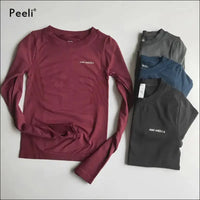 Long Sleeve Yoga Shirts for Women - Sport Top Fitness Gym Wear - womens clothing