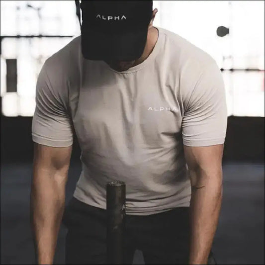 Men’s Dry Fit Short Sleeve Gym Shirt - mens tshirt,