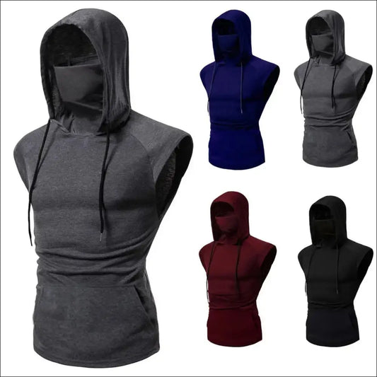 Men’s Hooded Sports Vest | Hooded Workout Top - hoodies/sweatshirts