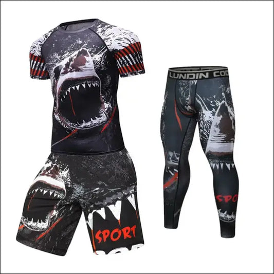 Men’s Kickboxing Set – Rashguard & Shorts for Combat Sports