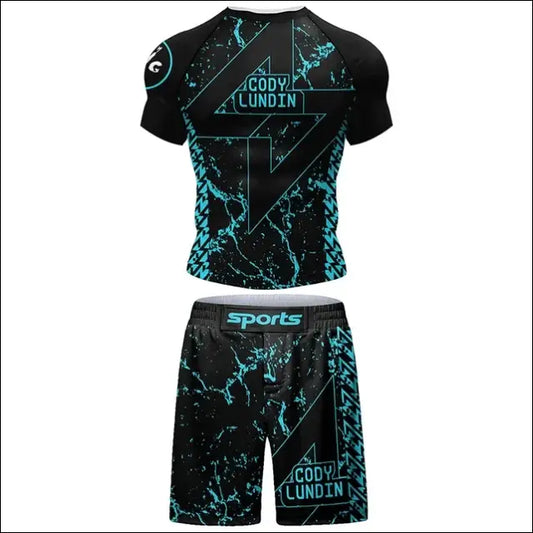Men’s Kimono Jiu Jitsu Rash Guard Set - E / M