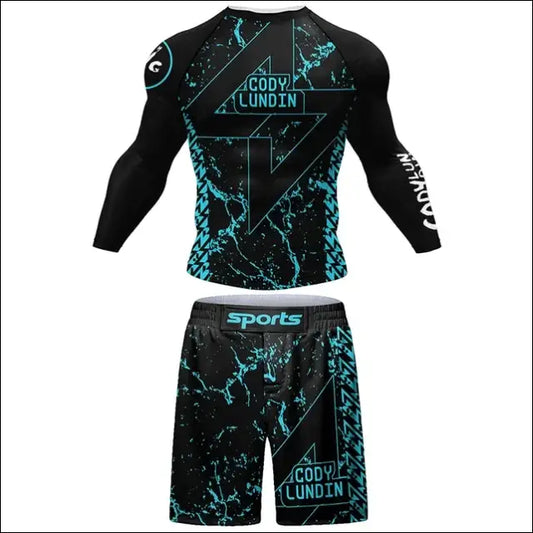 Men’s Kimono Jiu Jitsu Rash Guard Set - F / M