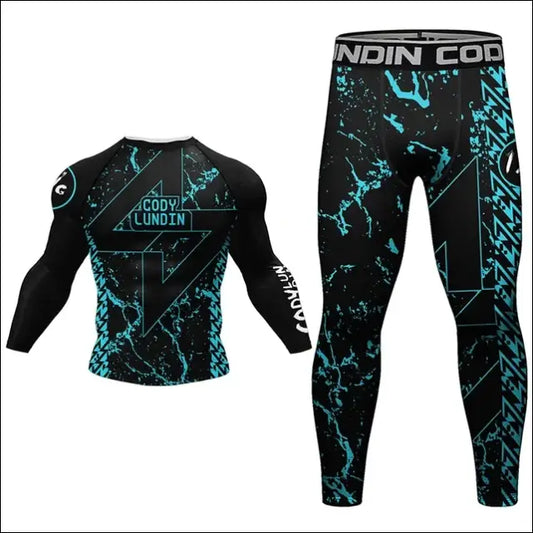 Men’s Kimono Jiu Jitsu Rash Guard Set - H / M