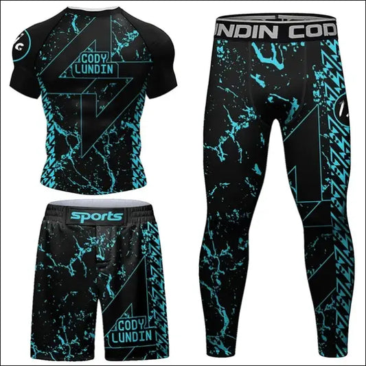 Men’s Kimono Jiu Jitsu Rash Guard Set - J / M