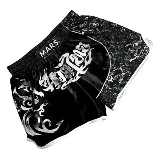 Men’s MMA Boxing Combat Shorts - Plus Size S-4XL - 4XL / black - mens shorts