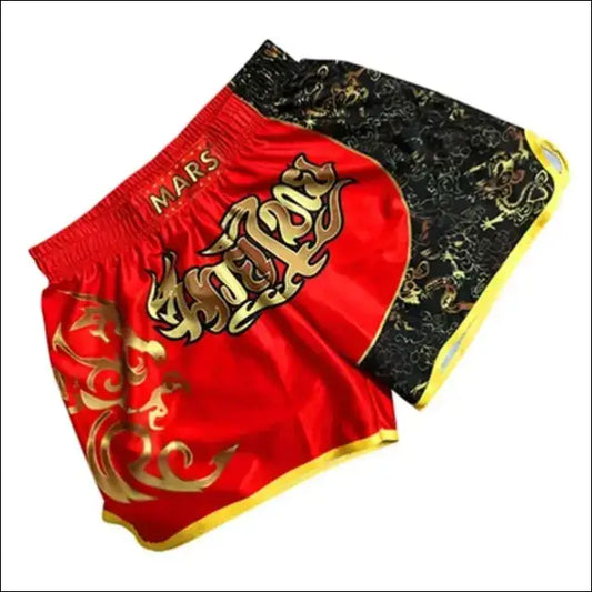 Men’s MMA Boxing Combat Shorts - Plus Size S-4XL - 4XL / Red - mens shorts