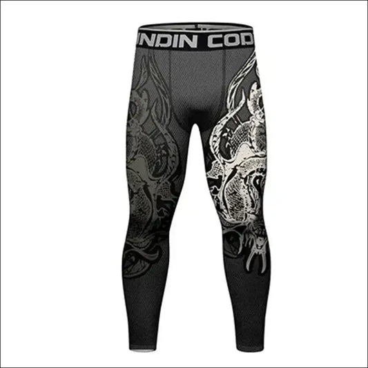 Men’s MMA Rash Guard Set – Quick-Dry T-shirt & Pants Sets - MMA shorts / M 160-170cm