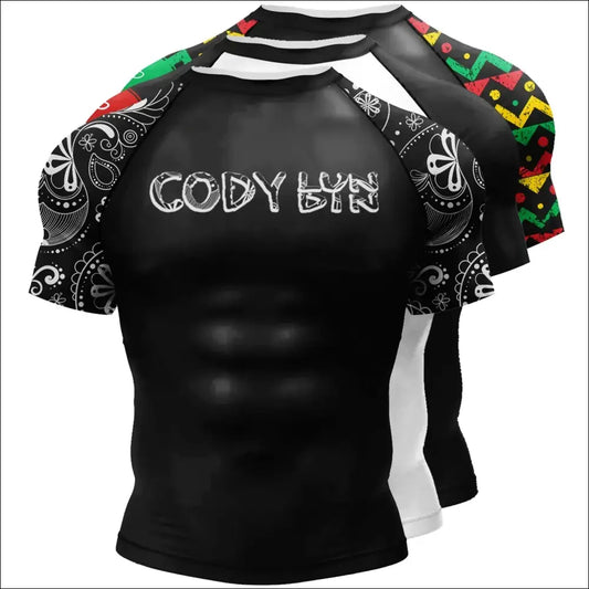 Men’s MMA Rashguard – High-Elastic & 3D Printed Design