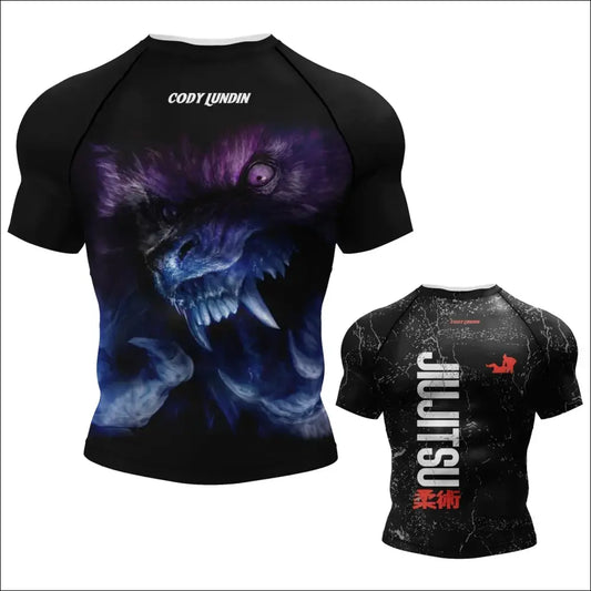 Men’s MMA Rashguard – High-Elastic & 3D Printed Design