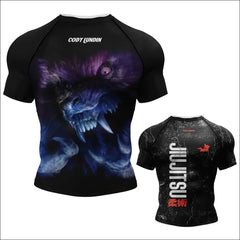 Men’s MMA Rashguard – High-Elastic & 3D Printed Design