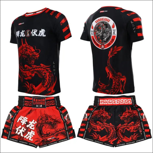 Men’s MMA Rashguard Training Set – Breathable Compression Gear