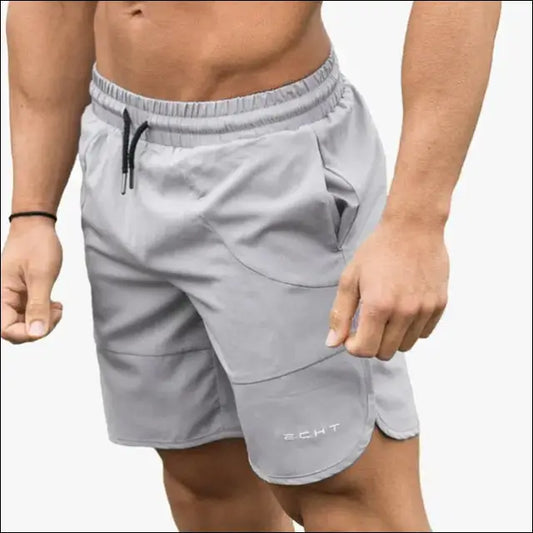 Men’s Quick Dry Running Shorts - Gray / M - mens shorts