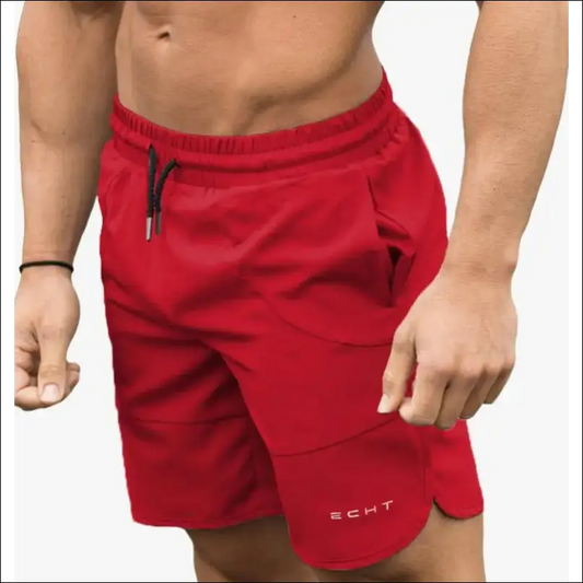 Men’s Quick Dry Running Shorts - Red / M - mens shorts