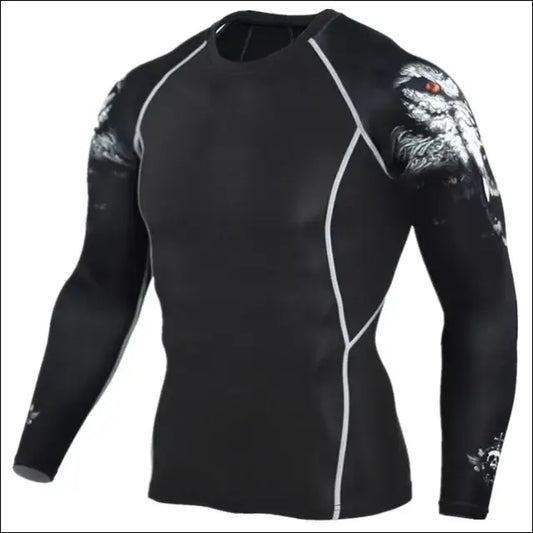 Men's Sports T-Shirt - Long Sleeve, Quick Dry - Savage Combat & Fitness