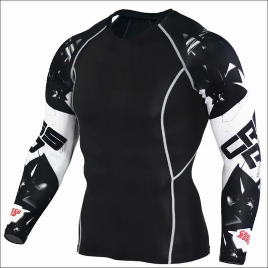 Men's Sports T-Shirt - Long Sleeve, Quick Dry - Savage Combat & Fitness