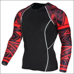 Men’s Wolf 3D Printed Compression Shirt - TC120 / S - mens mma