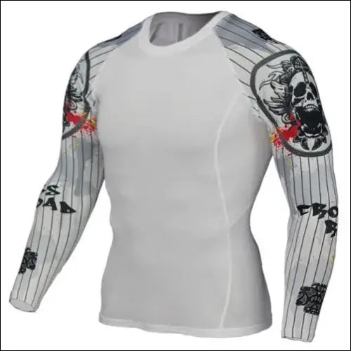 Men’s Wolf 3D Printed Compression Shirt - TC127 / S - mens mma