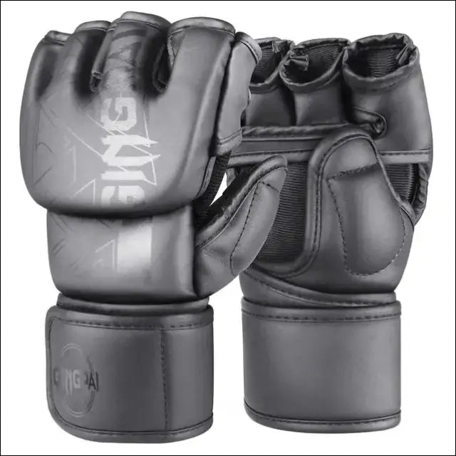 MMA Half-Finger Gloves - Men & Women - XB All Black / M
