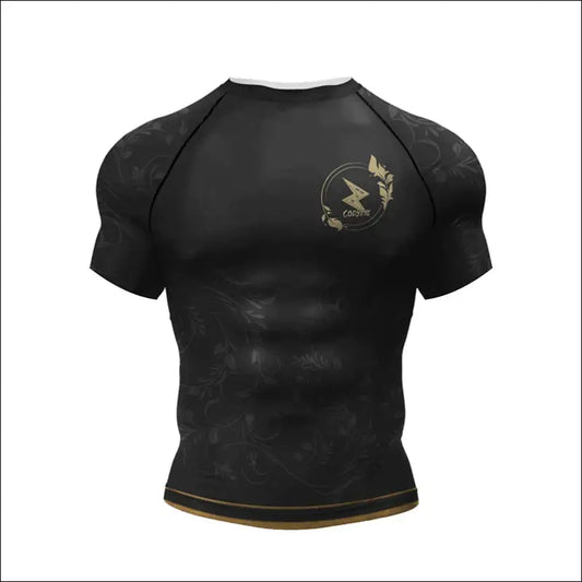 MMA Jiu Jitsu Rashguard Set – T-Shirt & Pants for Combat Sports - S / M