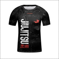 MMA Rash Guard Set - Kids 3D Combat Rash Guard Set - g / 14 T - Kids