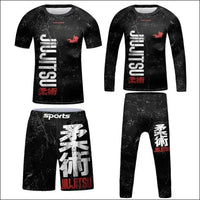 MMA Rash Guard Set - Kids 3D Combat Rash Guard Set - v / 14 T - Kids