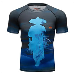 MMA Rashguard Jiu Jitsu T-shirt for Men - Compression, Quick Dry, Gym Running Sport Tops - Savage Combat & Fitness