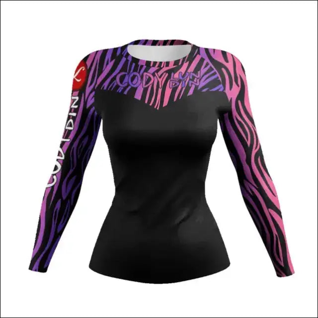 3D Printed Comics MMA T-Shirt - Women's Compression Long Sleeve BJJ Rashguard eprolo