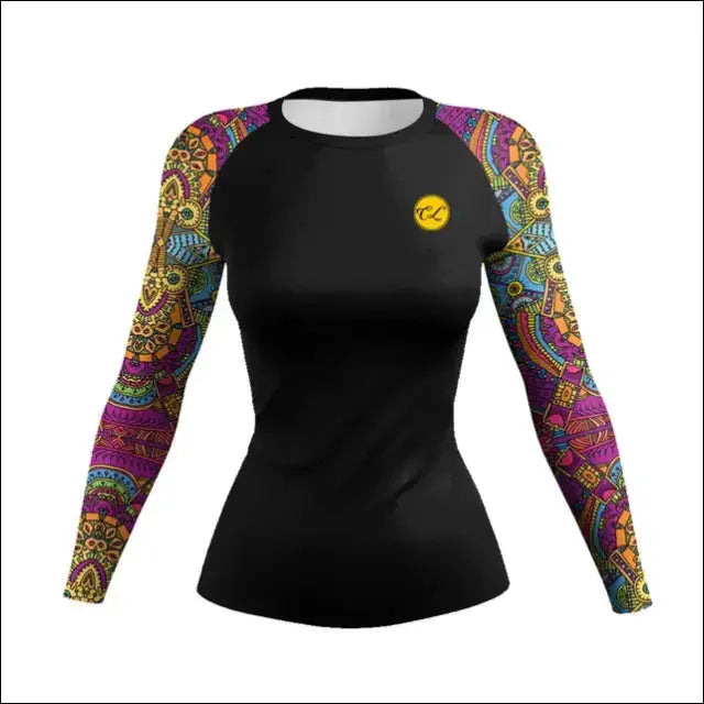 3D Printed Comics MMA T-Shirt - Women's Compression Long Sleeve BJJ Rashguard eprolo