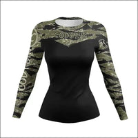 3D Printed Comics MMA T-Shirt - Women's Compression Long Sleeve BJJ Rashguard eprolo