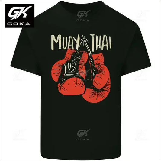 Muay Thai Boxing Gloves MMA Graphic T-Shirt - Savage Combat & Fitness