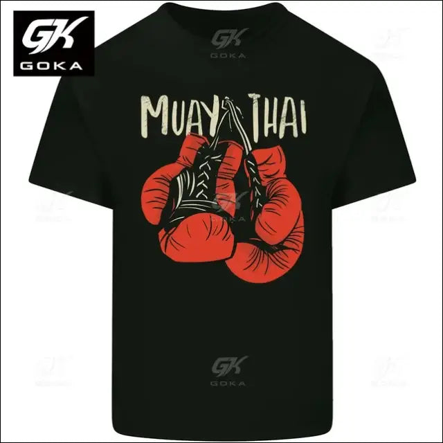 Muay Thai Boxing Gloves MMA Graphic T-Shirt - Savage Combat & Fitness