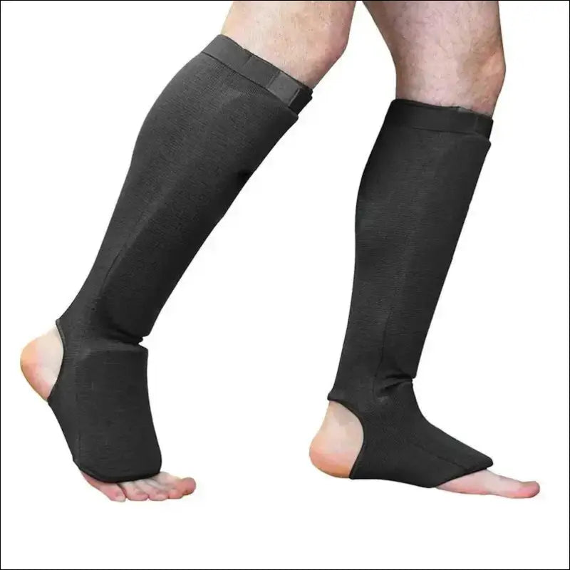 Muay Thai Shin Guards - Leg and Foot Protector for Kickboxing and MMA - mma gear boxing gear