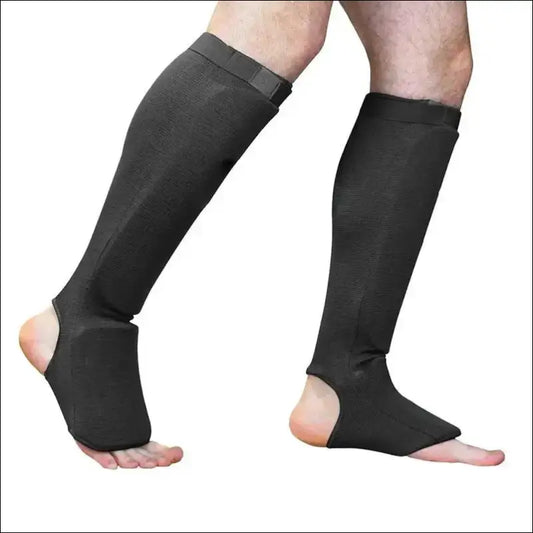 Muay Thai Shin Guards - Leg and Foot Protector for Kickboxing and MMA - mma gear boxing gear