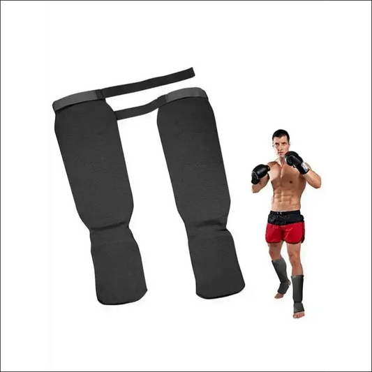 Muay Thai Shin Guards - Leg and Foot Protector for Kickboxing and MMA - mma gear boxing gear
