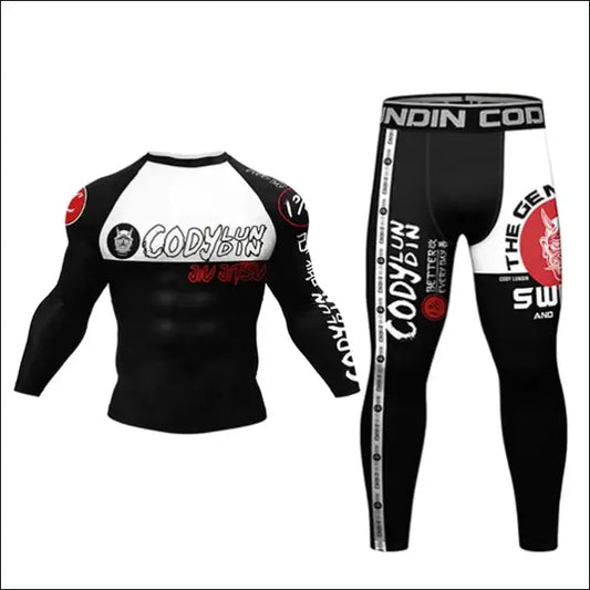 New Boxing MmaT shirt + Pants Set Jiu Jitsu Rushguard For Men Mma Rashguard Clothing Kickboxing Muay Tait Shorts Boxe