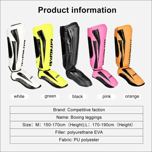 Professional Kickboxing Leg Guard - Muay Ankle Protector and MMA Shin Guards - mma gear boxing gear