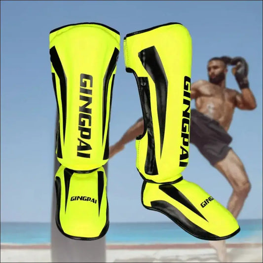 Professional Kickboxing Leg Guard - Muay Ankle Protector and MMA Shin Guards - mma gear boxing gear