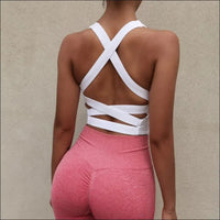 Seamless Push-Up Sports Bra | Women's Gym Work Out Top eprolo  
